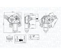 MAGNETI MARELLI 064071200010 Wiper motor