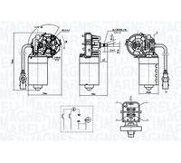 MAGNETI MARELLI 064370000010 Wiper motor