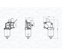 Wiper Motor Magneti Marelli 064372300010 for SKODA