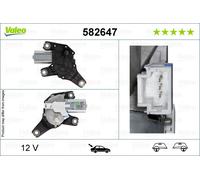 Wiper Motor VALEO 582647 Rear for PEUGEOT