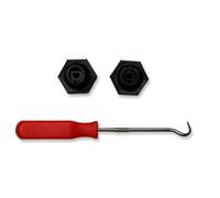 Wiper Switch knob, Suitable for Ford F-100, F-150, F-250, F-350 and Mustang Trucks from 1985 to 1991 Models. The Black Hexagonal knob is Installed on The Windshield Wiper Button