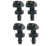 Wiper Washer Nozzle Kit Car Dual Holes Windshield Washer Windshield Wiper Washer Spray Nozzle Nozzle Wiper Water Spray Automotive Windshield Wiper Nozzles(4pcs)
