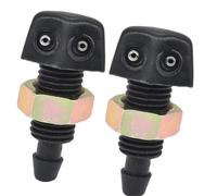 Wiper Washer Nozzle Kit Front Windshield Washer Wiper Nozzle Sprayer Sprinkler Water Spout Outlet Screw Fitting Sprayer 2 PCS Automotive Windshield Wiper Nozzles