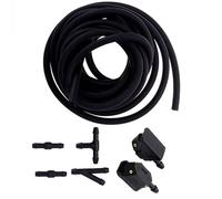 Wiper Washer Nozzle Kit Universal Mounted onto Arm Car Windscreen Washer Wiper Water Spray Nozzles 1Set Adjusted 4 Way with Pump Hose Pipe