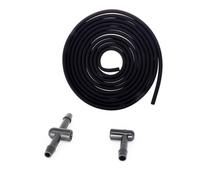 Wiper Water Spray Nozzles for Focus Mondeo C-max Fiesta Fusion Car Windscreen Wiper Water Jet Nozzle Hose Kit Connector T & L Piece(2pcs and 3m Water Pipes)