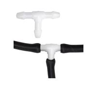 Wiper Water Spray Nozzles T/Y/I Type Car Windshield Washer Nozzle Connector, White Plastic, Wiper Spray Pipe Joint(T White,10PCS)
