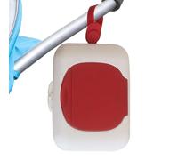 Wipes Dispenser - 6in Portable Case | PP Storage Holder - Dustproof Moistureproof Wipe Container for Strollers Travel Nursery Diaper Bags Easy Carry Clean Access Sealed Lid Design