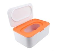 Wipes Dispenser Box Solution for Storing Wet Wipes in Any Room of Your Home (Orange)