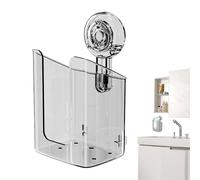 Wipes Dispenser for Bathroom - 19cm PET 180 G Wall-Mounted Push-Button Holder with Suction Cup, No-Drill Tissue Organizer for Bathroom, Toilet, Home Use, Moisture-Protecting Storage Design