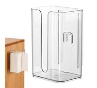 Wipes Dispenser for Bathroom, Refillable Tissue Holder Case, Pull Access with Secure Lid, Lightweight Flexible Storage Unit, Cleaning Box with Minimal Style, Household Organizer for Bathroom Use