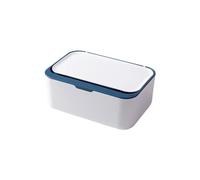 Wipes Dispenser Wipe Holder Portable Refillable Container Napkin Fresh Case Tissue Boxes Storage Box for Home Office Desk(Blue)