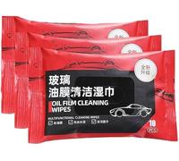 Wipes for Quick Cleaning of Oil Film, Auto Glass Oil Film Removal Wipes, Auto Cleaning Wipes, Multifunctional Cleaning Wipes, for Car Window Remove Water Stains (3 Box)