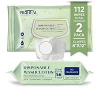 Wipes X Large Cleansing Wet Wipes for Adults, #1Sensitive Baby Wipes Cleans, Protects - 2 Packs of 56 Disposable Incontinence Wipes, 30x20 cm Adult Wipes for Elderly - Personal Body Wipes, Washcloths