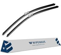 WipeWave Windscreen Wiper Blades for Volvo XC70 2007-2016 Estate, 26" 20" Front Push Button Enhanced Clarity, Easy Replacement