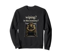 Wiping In This Economy Funny The Lion Doesn't Gen Z Meme Y2K Sweatshirt