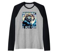 Wiping is Not Gay Funny Cringe The Lion Does Not Wipe Meme Raglan Baseball Tee