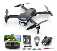Wipkviey B15 Drone with 4K Camera for Adults, Foldable Professional RC Quadcopter for Kids/Beginners with Brushless Motor, Toy for Boys Girls, 3D Flip, Under 249g, 30 Min Flight Time