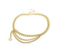 WIPPWER Body Chain Waist Dainty, Waist Belt Chains for Women Vintage Multilayer Chain Belly Chain for Women Waist Belts(Style 7)