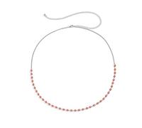 WIPPWER High Waisted Chain Bikini, Waist Body Chains for Women Simple Star Belly Chain for Women Sexy Belts(Waist Chainred Silver)