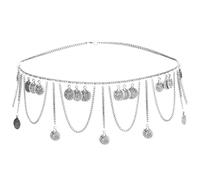 WIPPWER Retro Chain Belts for Women Waistbands Multilayer Long Tassel for Party Dress Waist Sandy Beach Chain Belts