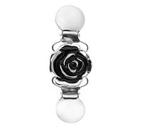 WIPPWER Women's brooches & pins Elegant Alloy Plating Collar Clip Flower Pattern Brooch Jewelry Gift Scarf Buckle Rings for Women,Jewelry brooches for Women