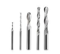 WIQOLESVL 10pcs Ball Nose End Mills 3.175/4/6mm Shank 2 Flute Ball Nose Spiral Milling Cutter CNC Router Bit for Engraving Milling(6.0x62)