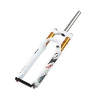 WIQUYBML 26 27.5 29 Inch Bike Suspension Fork Damping Adjustment Magnesium Alloy Bicycle 1-1/8" Straight Tube Double Air Chamber Disc Brake Travel 120mm(D,29inch)