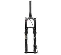 WIQUYBML 26" 27.5" 29" MTB Suspension Fork Mountain Front Air Travel 130MM Damping Adjustment 1-1/2'' Line Control Disc Brake Thru Axle Magnesium & Aluminum Alloy For XC AM