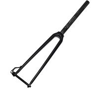 WIQUYBML Carbon Fiber Front Fork Road Bike 700C Straight Tube 1-1/8" Threadless Rigid Forks Thru Axle 12x100mm C Brake Bicycle (Color : Black-Matte, Size 700C)
