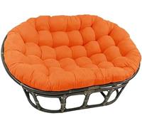 WIQUYBML Egg Chair Cushion, Soft Removable Swing Pad with Neck Pillow, Comfortable Washable Pad, Indoor Outdoor Furniture Hanging Basket Cushion Wicker Rattan Hammock