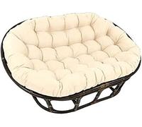 WIQUYBML Egg Chair Cushion,Waterproof Sun-Resistant Hanging Cushion Swing Replacement Cushion,Wicker Rattan Seat for Indoor/Outdoor Patio Garden Furniture