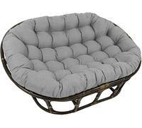 WIQUYBML Egg Chair Cushion,Waterproof Sun-Resistant Hanging Cushion Swing Replacement Cushion,Wicker Rattan Seat for Indoor/Outdoor Patio Garden Furniture