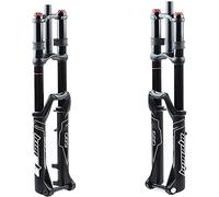 WIQUYBML Mountain Bicycle Fork Suspension Forks, Adjust Bike Front Forks for Air Double Shoulder Downhill Rappelling Shock Absorber Camping Tent