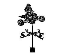 WIQUYBML Racing Car Weather V-a-n-e Metal WeatherV-a-n-e Stainless Steel W-i-n-d with Coating Direction Indicator for Garden Patio Yard Weathercock Measuring Tool