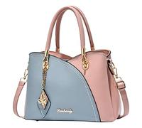 WIQUYBML Small Beach Tote Women Handbag Large Capacity Plaid Contrast Color Middle One Shoulder Messenger Bag