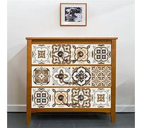 WIQUYBML Stick on Tiles Duck Egg Blue Camel Tile Stickers PVC Self Adhesive Wall Heat Resistant for Kitchen Bathroom Waterproof Peel and Floor Paint 30x30cm