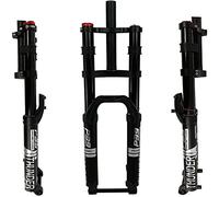 WIQUYBML Suspension Fork MTB Air Front Mountain Bike Pressure Bicycle Shock Absorber Forks Rebound Adjust Straight Tube Double Shoulder Control Ultralight Gas Shoc