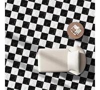 WIQUYBML Tile Stickers Black and White Check Stick On Tiles,Self Adhesive Wall Tiles for Kitchen Bathroom,Vinyl Peel Tiles,Stick Waterproof Oilproof 10 PC(30x30cm)