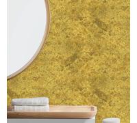 WIQUYBML Tile Stickers Mustard Yellow Orange Stick on Tiles Kitchen Bathroom PVC Durable Self Adhesive Wall Transfers Waterproof Oil-Proof Peel and Floor Art 10x10cm/10 Pcs