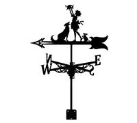 WIQUYBML Weather Vane Practical Weathervane Cast Iron Farm Scene with Rust Coating Wind Direction Indicator for Outdoor Garden Roof Paddock Decoion-D