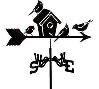 WIQUYBML Weather Vane Stainless Steel Weathervane for Garden Creative Bird's Nest Stake Wind Yard Cupolas Farm Sheds