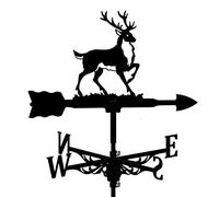WIQUYBML Weather Vane with Animal Ornament Cast Iron Garden iron weathervane Weathervane Outdoor Indicator for Roofs Rooster Yard Patio Decor