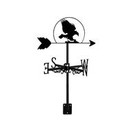 WIQUYBML Weathervane Stainless Steel Wind Vane Eagle Owl Ornament Bird Style Direction Indicator Outdoor Garden Garage Dome Barn Decor,Eagle~A