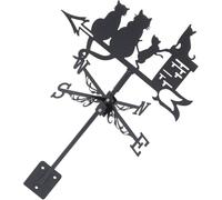 WIQUYBML Wind Direction Indicators Vane Patio Weathervane Weathervanes for Sheds Garden Decoration Decorative Weather Decking Kit Metal Stainless Steel Suite(B)