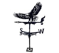 WIQUYBML wind vane Bald Eagle Weathervane with Roof Mount, Weathercock Wind Direction Indicator Stainless Steel Weather Vane for Outdoor Farm Yard Garden (Style 2)