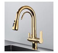 WIQUYBML ZX PHD2Z Kitchen Faucet with 360° Pull Down Sprayer 3 Way Water Filter Tap Stylish Sink Mixer for Modern Kitchens and Easy to Install