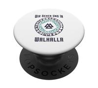 Wir Sehen Uns In Walhalla (German Viking Statement) PopSockets Adhesive PopGrip