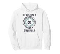 Wir Sehen Uns In Walhalla (German Viking Statement) Pullover Hoodie