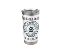 Wir Sehen UNS in Walhalla (German Viking Statement) Stainless Steel Insulated Tumbler