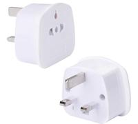 Wirafix 2 Pack European to UK Plug Adaptor, US to UK Travel Plug Adapter, High Compatibility Travel Adapter, EU, China, Australia, Thailand, Canada, Japan and More (Type A, B, C, I, E, F, L)